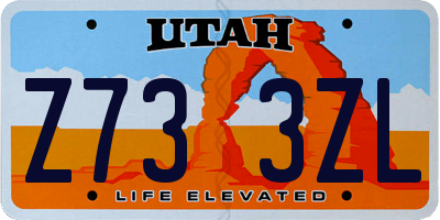 UT license plate Z733ZL