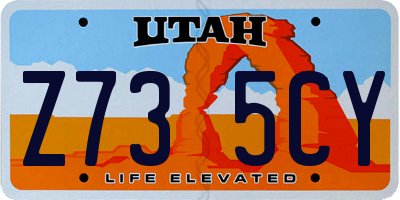 UT license plate Z735CY