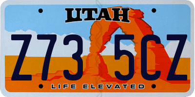 UT license plate Z735CZ
