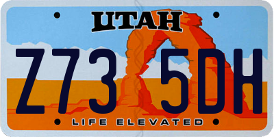UT license plate Z735DH