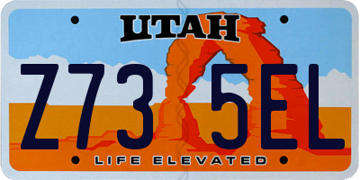 UT license plate Z735EL