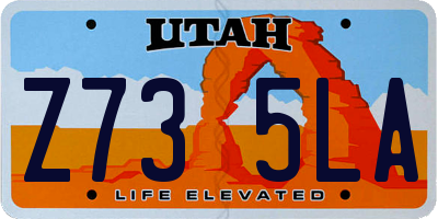 UT license plate Z735LA