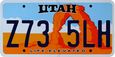 UT license plate Z735LH