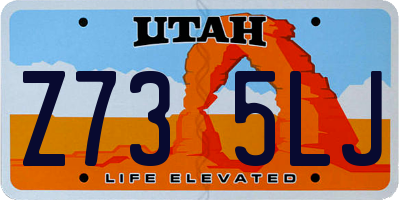UT license plate Z735LJ