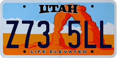 UT license plate Z735LL