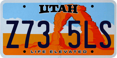UT license plate Z735LS