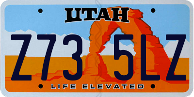 UT license plate Z735LZ