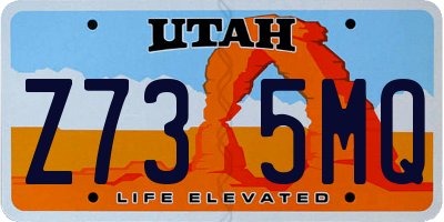 UT license plate Z735MQ