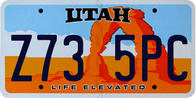 UT license plate Z735PC
