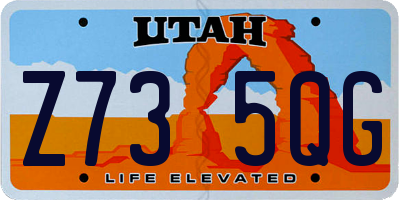UT license plate Z735QG