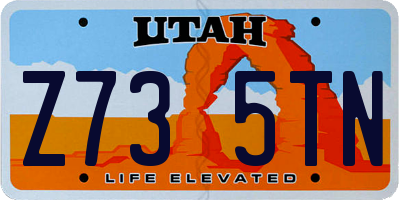 UT license plate Z735TN