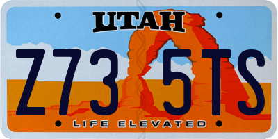 UT license plate Z735TS