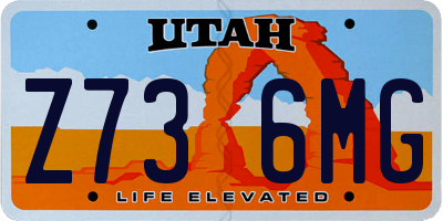 UT license plate Z736MG