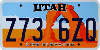 UT license plate Z736ZQ