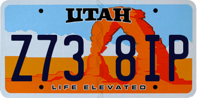 UT license plate Z738IP