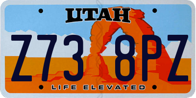 UT license plate Z738PZ