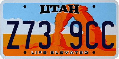 UT license plate Z739CC