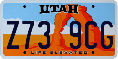 UT license plate Z739CG