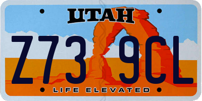 UT license plate Z739CL