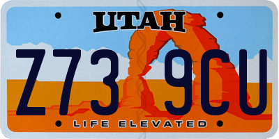 UT license plate Z739CU