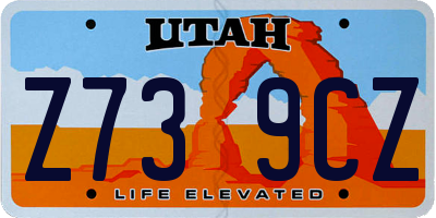 UT license plate Z739CZ