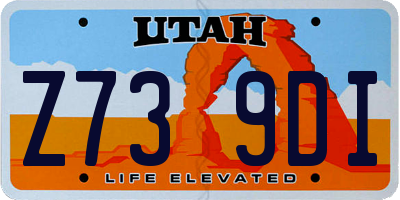 UT license plate Z739DI