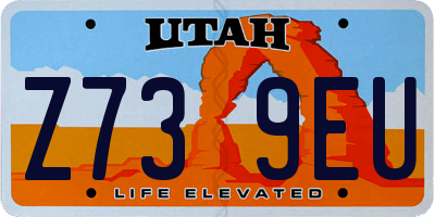 UT license plate Z739EU