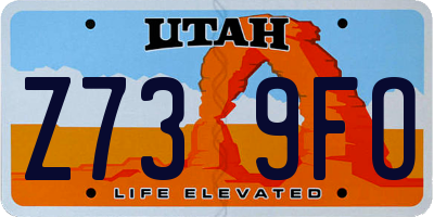 UT license plate Z739FO