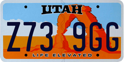 UT license plate Z739GG