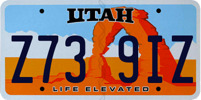 UT license plate Z739IZ