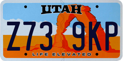 UT license plate Z739KP