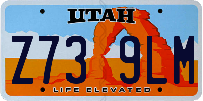 UT license plate Z739LM