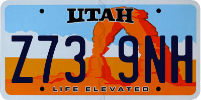 UT license plate Z739NH