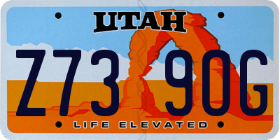 UT license plate Z739OG