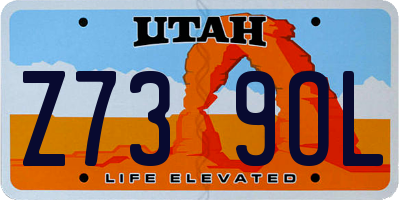 UT license plate Z739OL