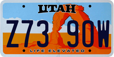 UT license plate Z739OW