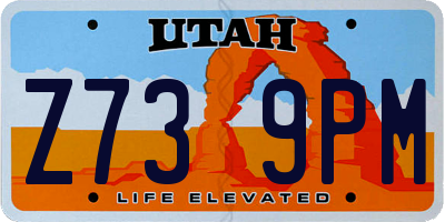 UT license plate Z739PM