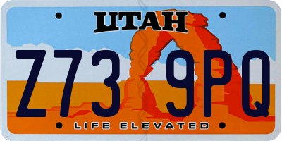 UT license plate Z739PQ