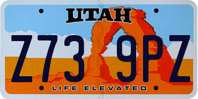 UT license plate Z739PZ
