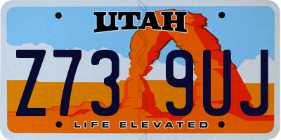 UT license plate Z739UJ