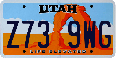 UT license plate Z739WG