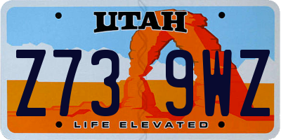 UT license plate Z739WZ
