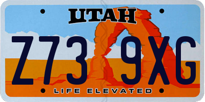 UT license plate Z739XG