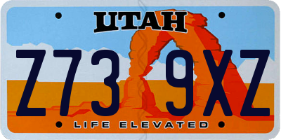 UT license plate Z739XZ
