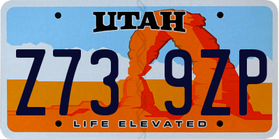 UT license plate Z739ZP