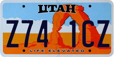UT license plate Z741CZ