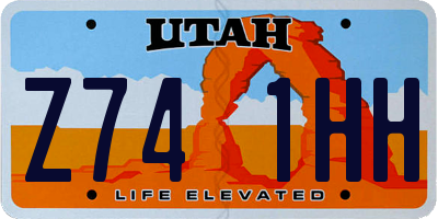 UT license plate Z741HH