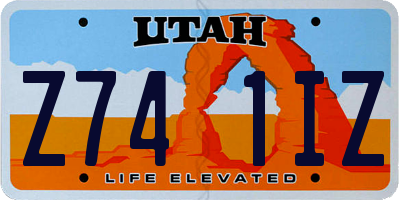 UT license plate Z741IZ