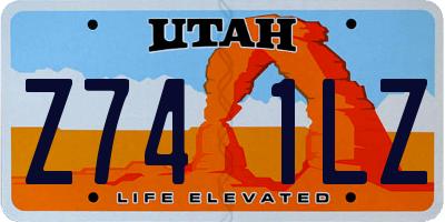 UT license plate Z741LZ
