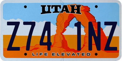 UT license plate Z741NZ